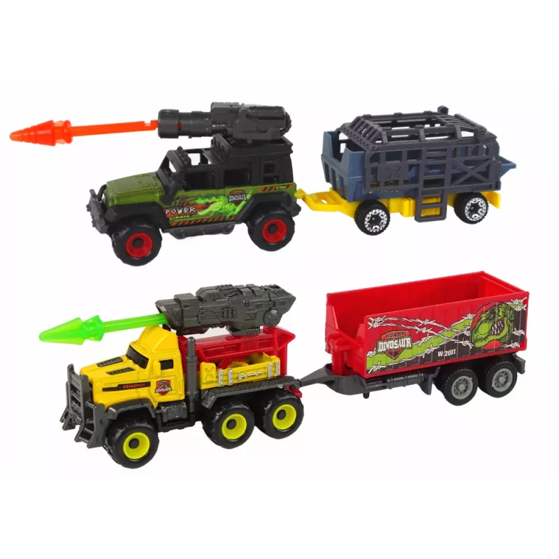 LEAN TOYS Helicopter Dinosaurs Vehicle Set 8 Colorful Pcs