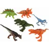 LEAN TOYS Helicopter Dinosaurs Vehicle Set 8 Colorful Pcs