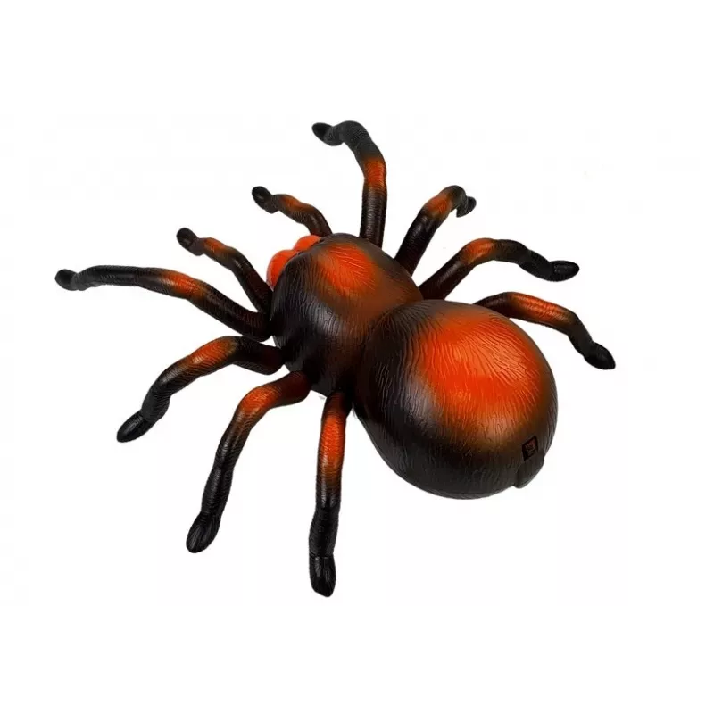 LEAN TOYS Riesige batteriebetriebene Spinne ferngesteuert R/C Schwarz-Orange