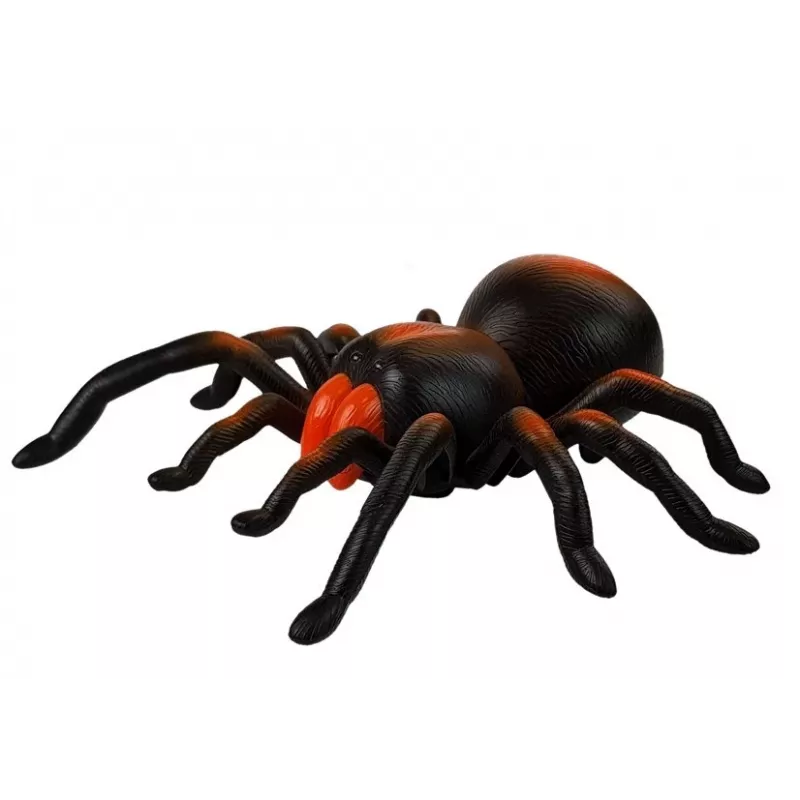 LEAN TOYS Riesige batteriebetriebene Spinne ferngesteuert R/C Schwarz-Orange