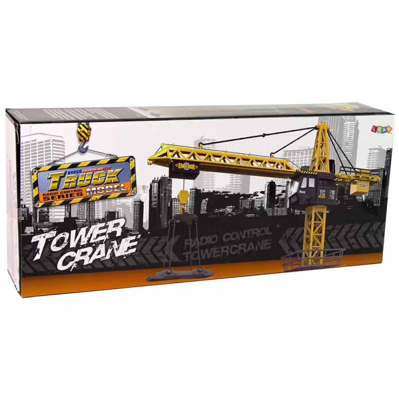 LEAN TOYS Huge Crane mit R/C-Fernsteuerung Höhe 183 cm 2 Arbeitsebenen