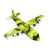 LEAN TOYS Riesiges Militärflugzeug 55cm mit Zubehör