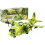LEAN TOYS Riesiges Militärflugzeug 55cm mit Zubehör