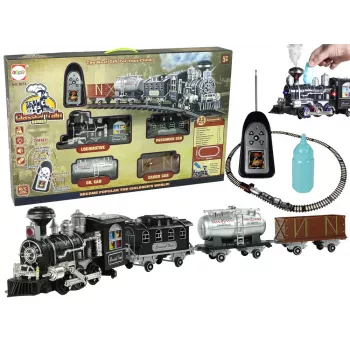 LEAN TOYS Huge Train mit Sound, Licht und Rauch 206,5 cm x 153,5 cm