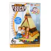 LEAN TOYS Indian Tipi Zelt Basis für Kinder + 60 Bälle 155 cm