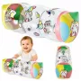 LEAN TOYS Aufblasbare Krabbelrolle für Kleinkinder Einhorn 48 x 20 cm