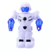 LEAN TOYS Intelligenter ferngesteuerter Roboter mit RC-Fernbedienung, Lichtern und Sounds