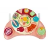 LEAN TOYS Interaktives Baby-Panel-Spielzeug Musik Tiere Pink