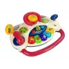 LEAN TOYS Interaktives Baby-Lenkrad mit Klavier und Tiergeräuschen Telefon