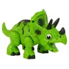 LEAN TOYS Interaktiver Dinosaurier Triceratops Dampf Wasser Sound Grün