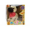 LEAN TOYS Interaktiver Hund an der Leine, bellt, wedelt mit dem Schwanz, Sensoren