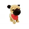LEAN TOYS Interaktiver Hund an der Leine, bellt, wedelt mit dem Schwanz, Sensoren
