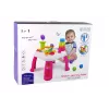 LEAN TOYS Interaktiver Lerntisch mit Kugelbahn und Rutsche Blau