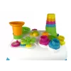 LEAN TOYS Interaktiver Lerntisch mit Kugelbahn und Rutsche Blau