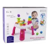 LEAN TOYS Interaktiver Lerntisch Ballsortierer Rutsche Pink
