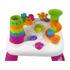 LEAN TOYS Interaktiver Lerntisch Ballsortierer Rutsche Pink