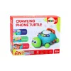 LEAN TOYS Interaktives Lern-Schildkröten-Telefon 6in1 Lichter Geräusche Grün
