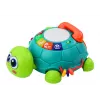 LEAN TOYS Interaktives Lern-Schildkröten-Telefon 6in1 Lichter Geräusche Grün