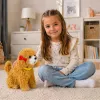 LEAN TOYS Interaktiver Plüschhund mit weichem Fell, Rasse Pudel