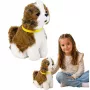 LEAN TOYS Interaktiver Plüschhund mit weichem Fell, Rasse Shih Tzu
