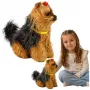 LEAN TOYS Interaktiver Plüschhund - Weiches Fell, Yorkshire Terrier Rasse, Streicheln Sie seinen Kopf und lernen Sie seine Funktionen