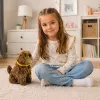 LEAN TOYS Interaktiver Plüschhund mit weichem Fell - Streicheln Sie seinen Kopf und lernen Sie seine Funktionen