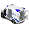 LEAN TOYS Interaktives Polizei-Radioauto mit Licht- und Soundeffekten, öffnende Türen