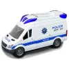 LEAN TOYS Interaktives Polizei-Radioauto mit Licht- und Soundeffekten, öffnende Türen