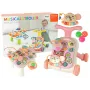 LEAN TOYS Interaktiver Lauflernwagen und Aktivitätstisch 2in1 Pink
