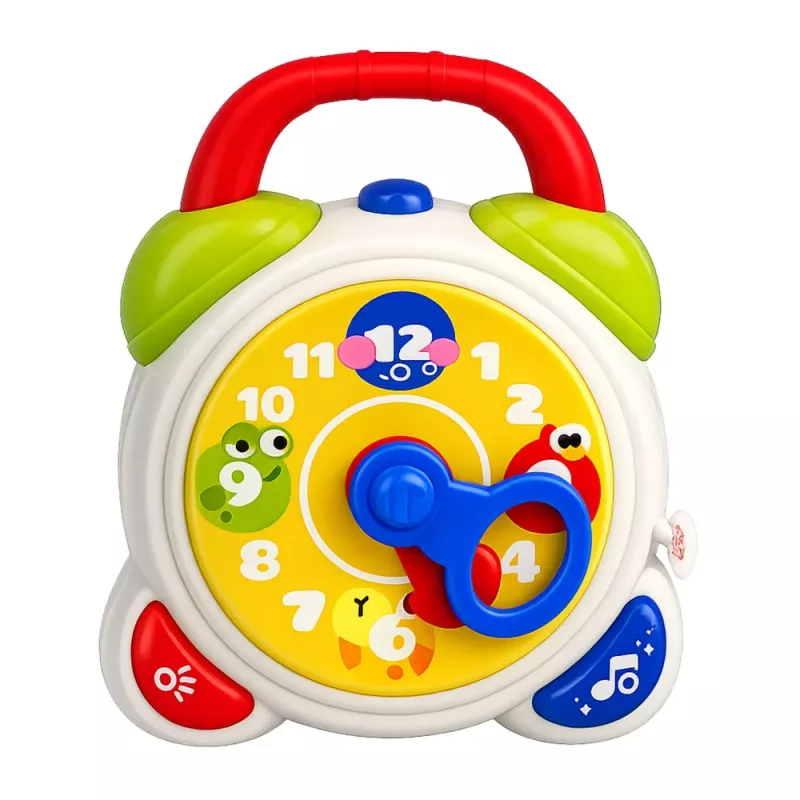 LEAN TOYS Interaktive sensorische Wecker für Kleinkinder mit Licht und Sound - Fuchs-Design, USB-C wiederaufladbar