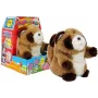 LEAN TOYS Interaktives Plüschtier Waschbär zum Nachsprechen