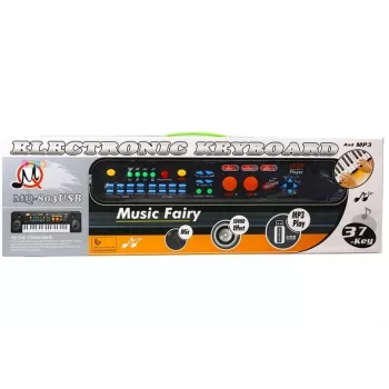 LEAN TOYS Keyboard mit Mikrofon Multifunktionales Lernspielzeug