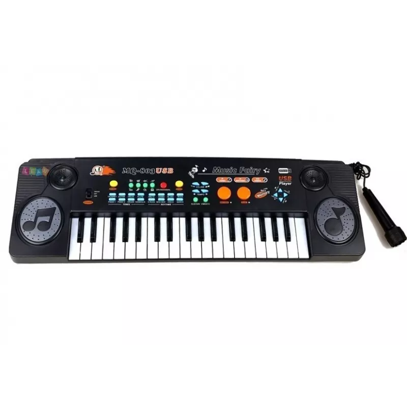 LEAN TOYS Keyboard mit Mikrofon Multifunktionales Lernspielzeug