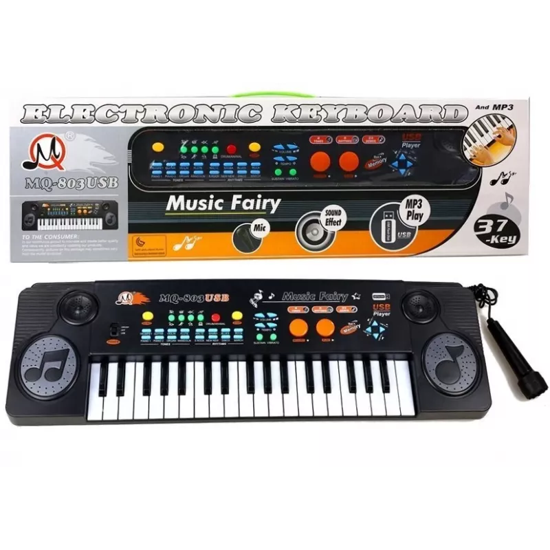 LEAN TOYS Keyboard mit Mikrofon Multifunktionales Lernspielzeug