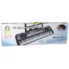 LEAN TOYS Keyboard mit Mikrofon Musikinstrument für Kinder Schwarz