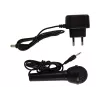 LEAN TOYS Keyboard mit Mikrofon Musikinstrument für Kinder Schwarz
