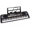 LEAN TOYS Keyboard mit Mikrofon Musikinstrument für Kinder Schwarz