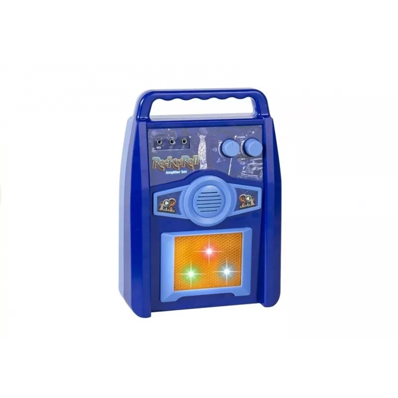 LEAN TOYS Kinder-Spielzeug-Gitarrenverstärker mit Mikrofon und MP3-Eingang - ab 3 Jahren Musikinstrumenten-Set