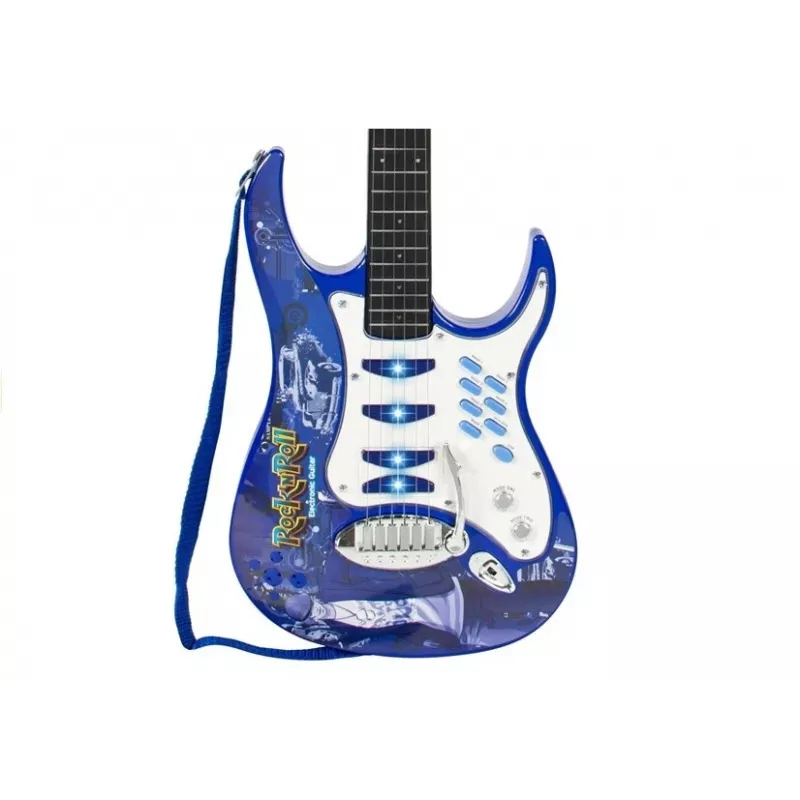 LEAN TOYS Kinder-Spielzeug-Gitarrenverstärker mit Mikrofon und MP3-Eingang - ab 3 Jahren Musikinstrumenten-Set