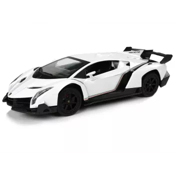 LEAN TOYS Lamborghini Veneno 1:24 ferngesteuertes Auto, Weiß mit 2.4GHz und Lichtern