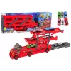 LEAN TOYS Großer 3-stöckiger LKW-Anhänger Schwerlast-LKW mit ausziehbarer Auto-Abschussrampe