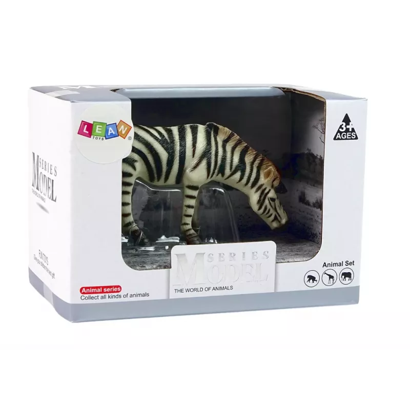 LEAN TOYS Große Sammlerfigur Zebra Animals of the World