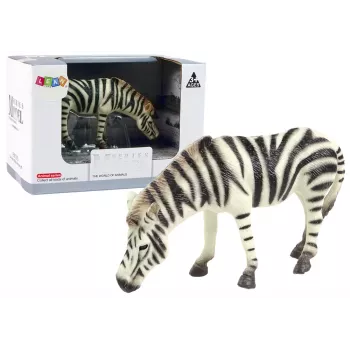 LEAN TOYS Große Sammlerfigur Zebra Animals of the World
