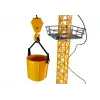 LEAN TOYS Großer Baukran mit verstellbarem, ferngesteuertem Haken, 182 cm