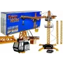 LEAN TOYS Großer Baukran mit verstellbarem, ferngesteuertem Haken, 182 cm