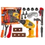 LEAN TOYS Großer DIY-Werkzeugkasten + Akku-Bohrmaschine Handwerker-Set