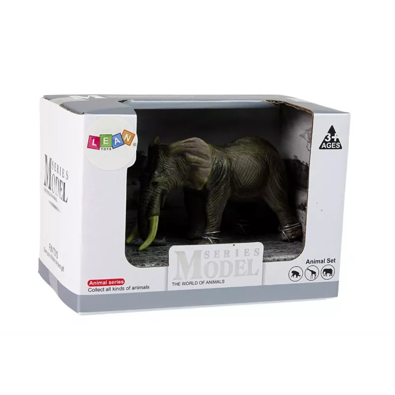 LEAN TOYS Große Elefanten-Sammelfigur Tiere der Welt