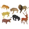 LEAN TOYS Großes Figurenset Wilde Tiere Safari + Zubehör 34 Elemente