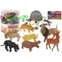 LEAN TOYS Großes Figurenset Wilde Tiere Safari + Zubehör 34 Elemente