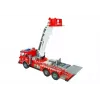 LEAN TOYS Großes Feuerwehr-Set mit Feuerwehrauto, Figuren und Quad-Helm für Kinder